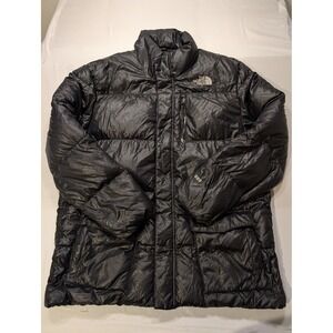 The North Face Men's 2XL 600 Fill Down Puffer Parka Jacket Black Quilted Winter